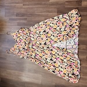 Long Flower Print Sundress